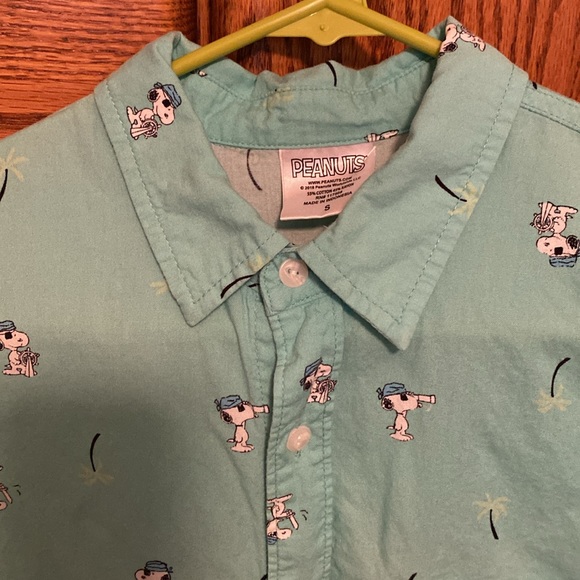 Good Condition Pirate Snoopy collared, button-down shirt. - Picture 3 of 7